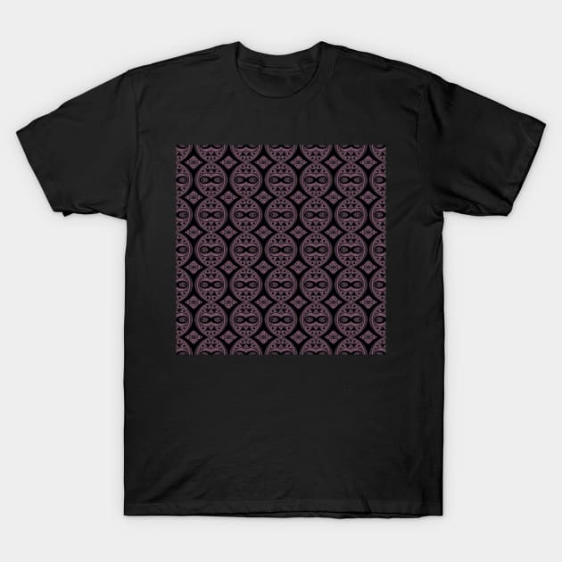 Tile Pattern, Ornate Check Print T-Shirt by lissantee